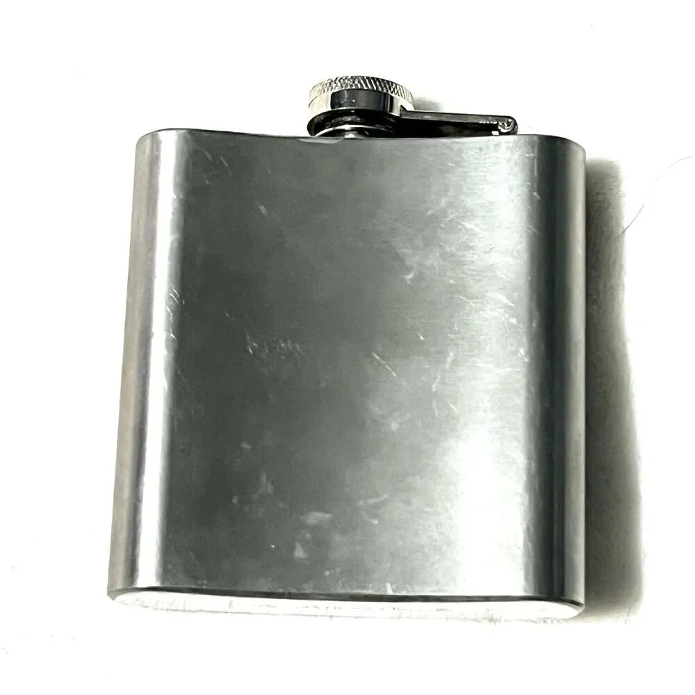 JAGERMEISTER Stainless Steel 6oz Hip/Pocket Flask- Survival/Emergency/Camp Gear